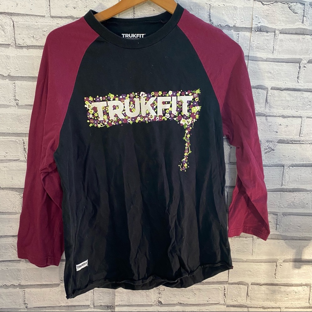 Trukfit floral raglan T